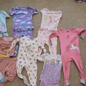 12 Sets Of 18 Months Baby Pajamas